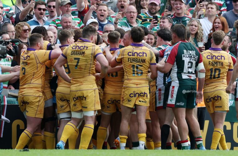 Leicester put Northampton to the sword in feisty East Midlands derby