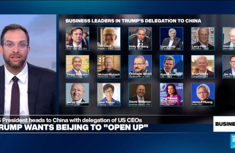 Trump heads to Beijing with delegation of US business leaders, hopes China will ‘open up’